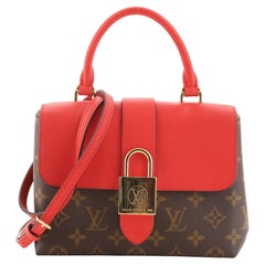 Louis Vuitton Locky Handtasche mit Monogramm aus Segeltuch mit Leder BB
