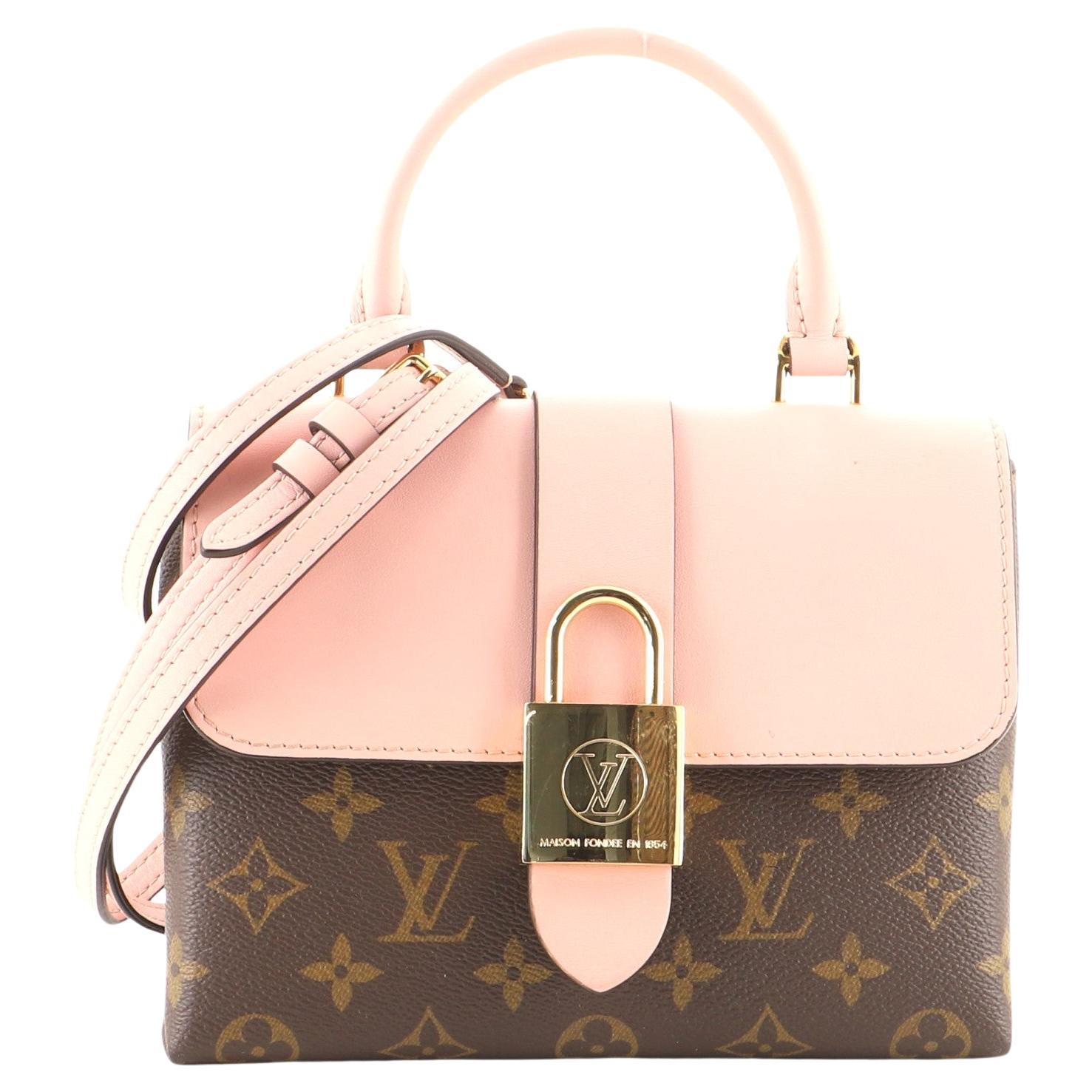 Louis Vuitton Locky Handbag Monogram Canvas with Leather BB