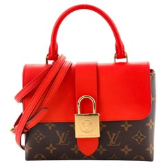 Louis Vuitton Locky Handtasche mit Monogramm aus Segeltuch mit Leder BB
