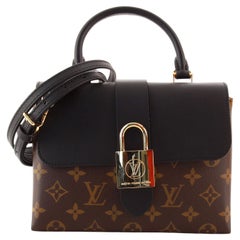 Louis Vuitton Locky Handtasche aus Segeltuch mit Monogramm und Leder BB