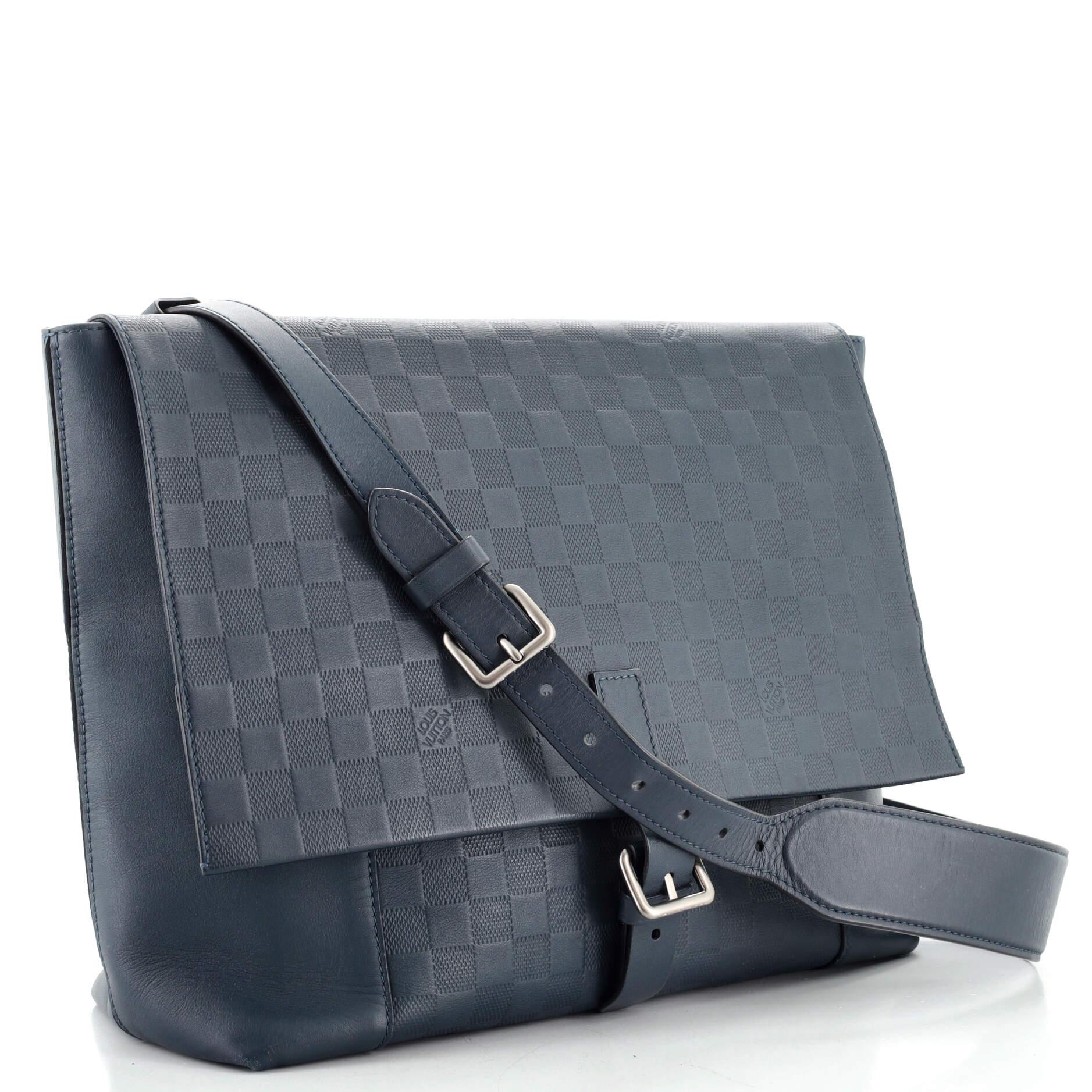 Gray Louis Vuitton Loft Cosmos Messenger Bag Damier Infini Leather