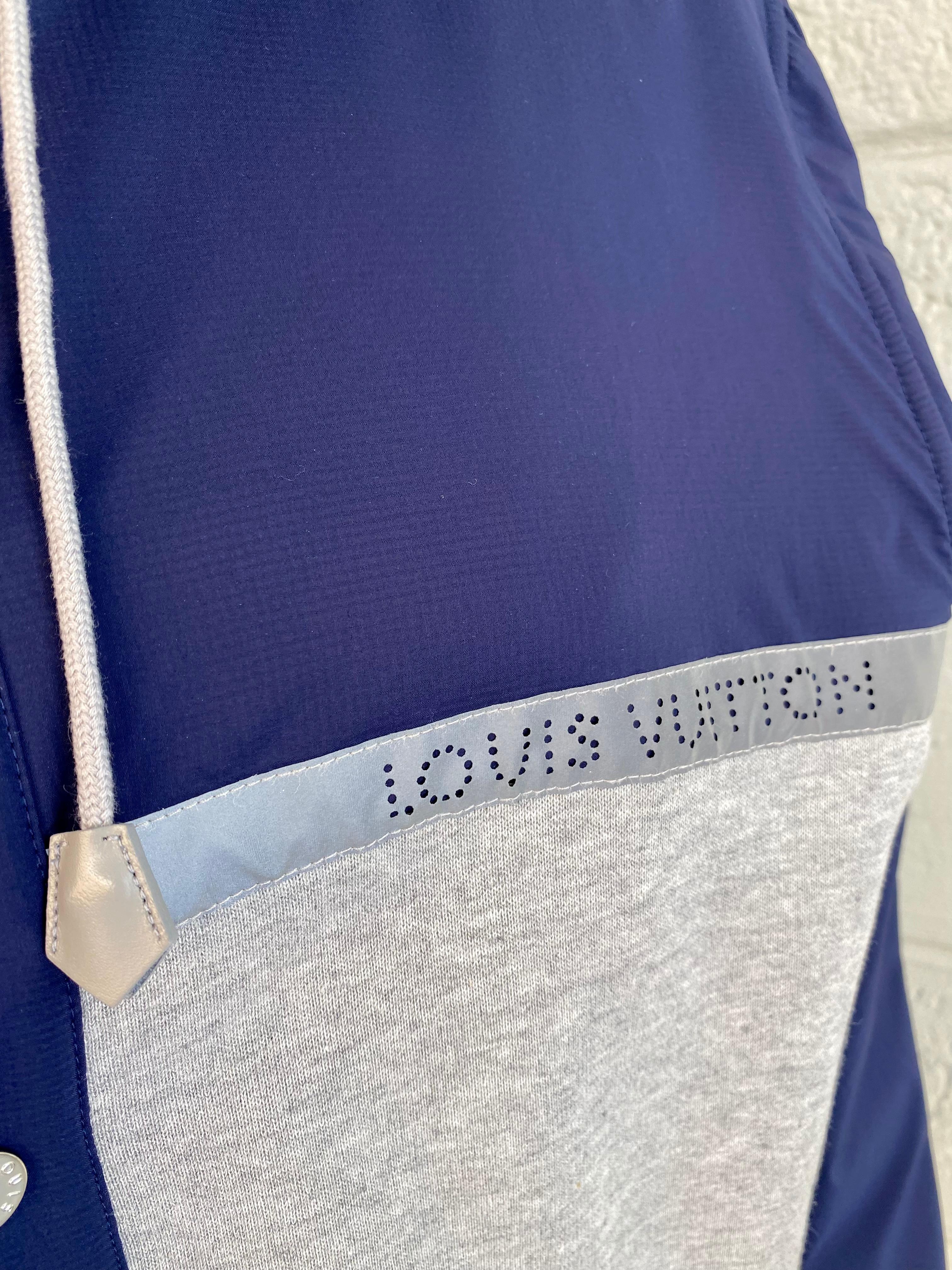 Purple Louis Vuitton Logo Limited Edition Travel Hoodie Jacket For Sale