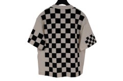 Louis Vuitton Logo Race Car Knitted Crewneck Sweater Size Small White Black Red