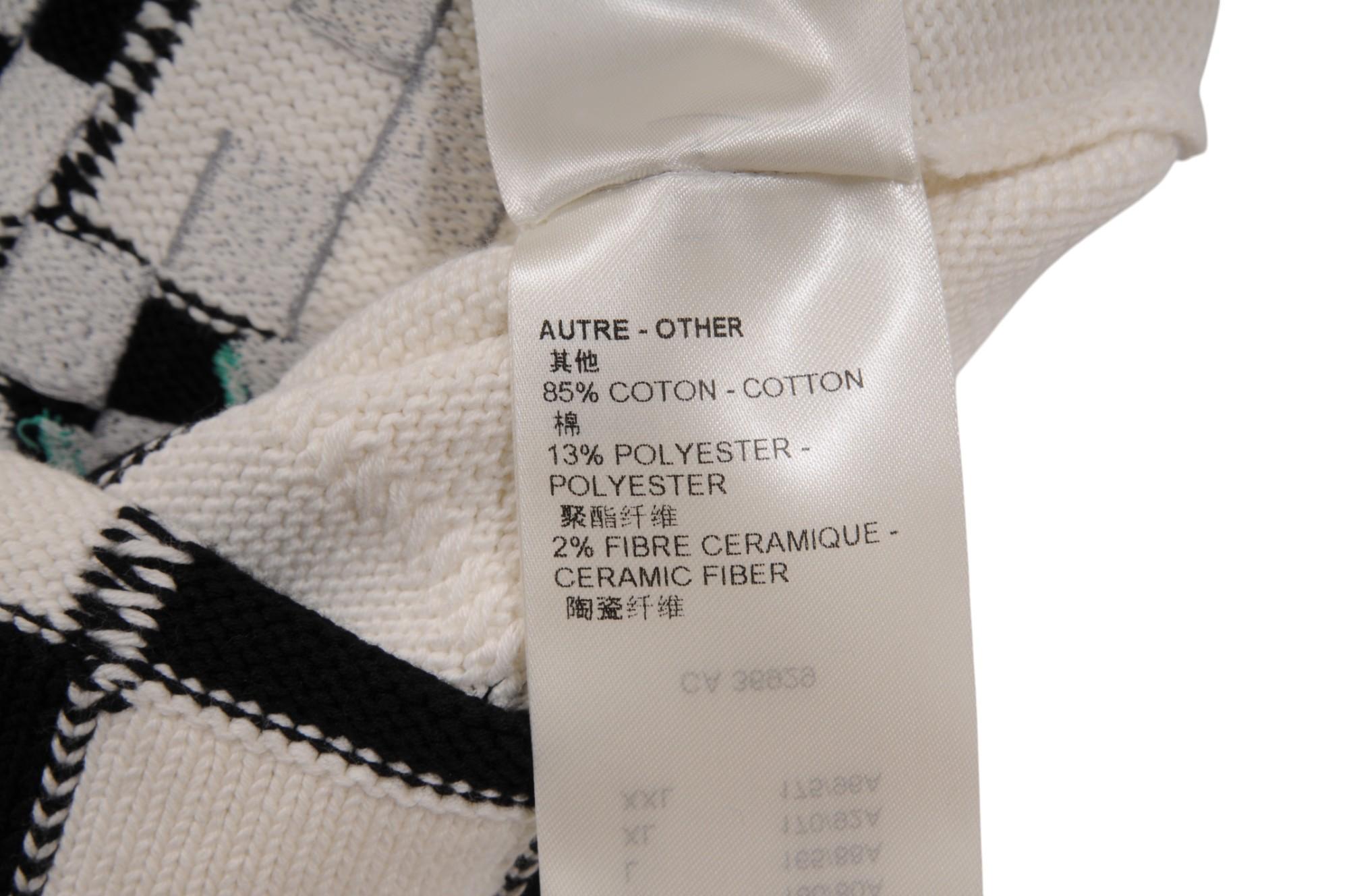 Louis Vuitton Logo Rennwagen gestrickt Crewneck Pullover Größe klein weiß schwarz rot für Damen oder Herren im Angebot
