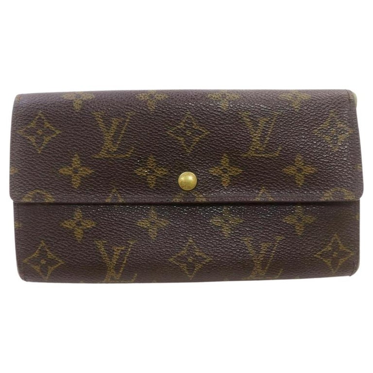 Authentic Louis Vuitton Porte Monnaie Tresor Wallet on Chain Crossbody Mini  Bag