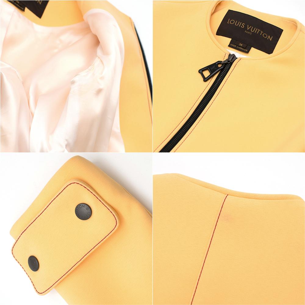 Louis Vuitton Long-Sleeve Zipped A-line Dress 36 For Sale 4