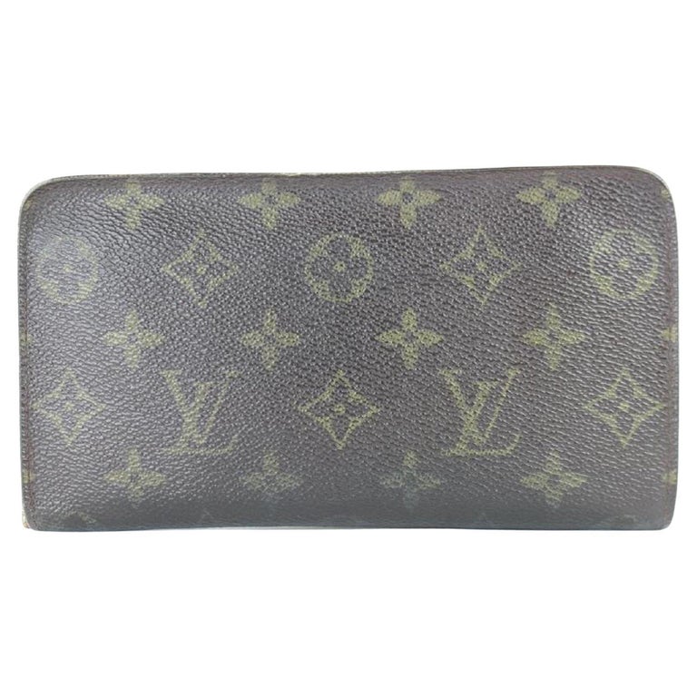Louis Vuitton Long Wallet Monogram Zippy 3lj0111 Brown Coated