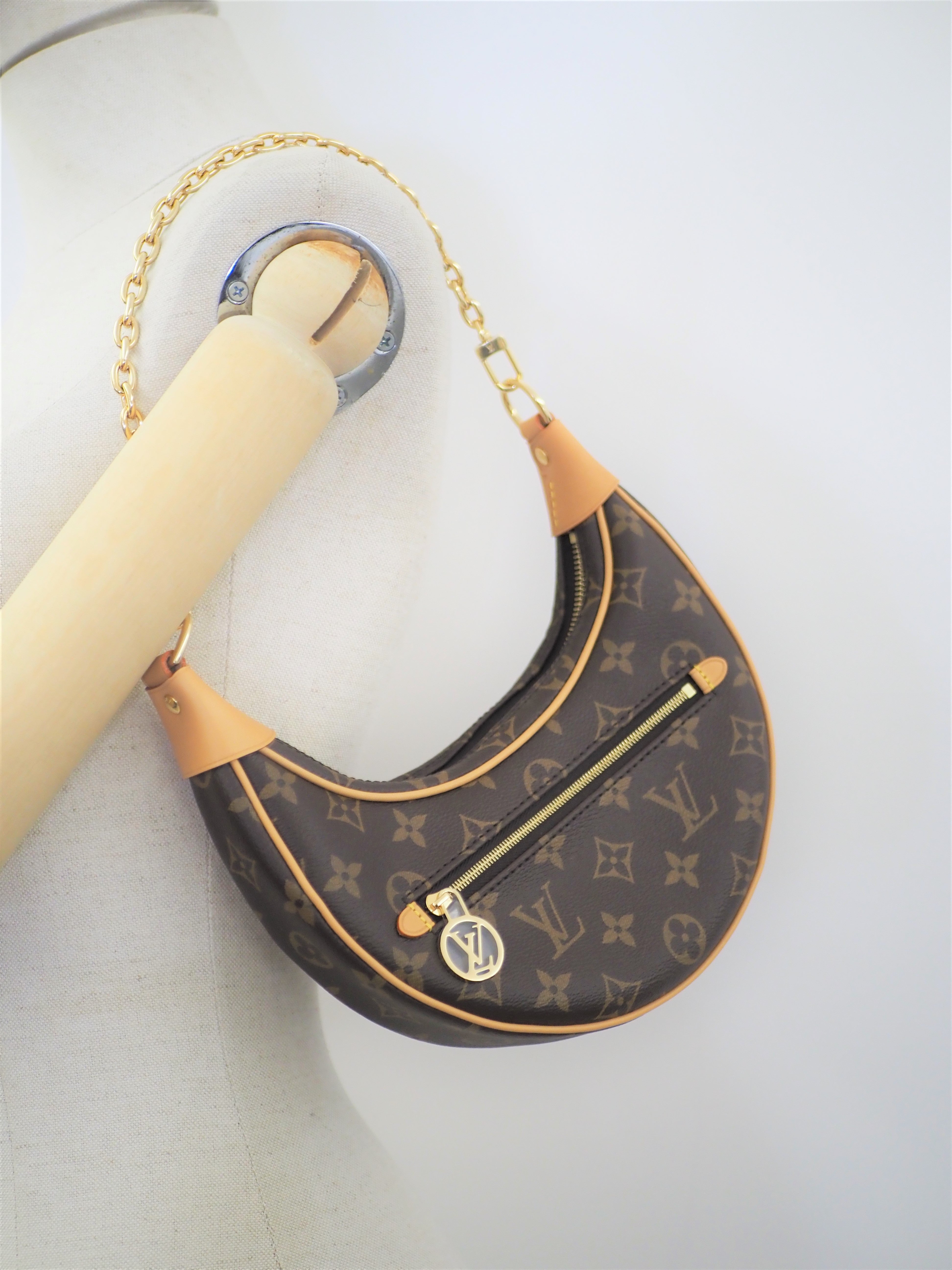 Black Louis Vuitton Loop baguette handbag shoulder bag NWOT