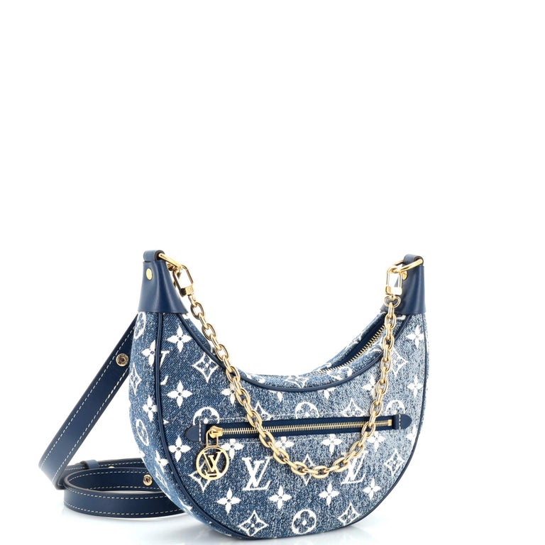 Louis Vuitton Loop Bag in Blue Denim Jacquard, Luxury, Bags