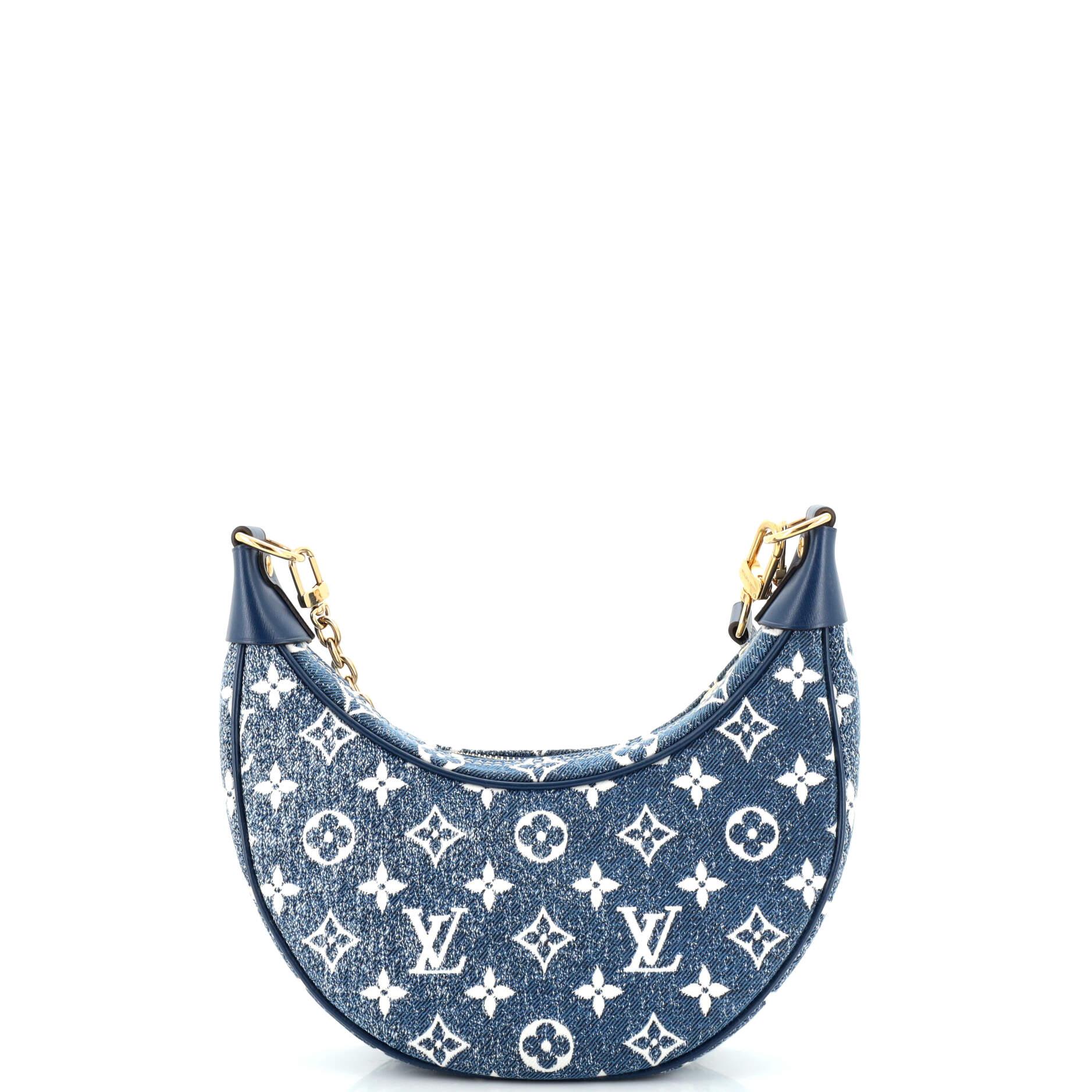Louis Vuitton Loop Handbag Monogram Jacquard Denim In Good Condition In NY, NY