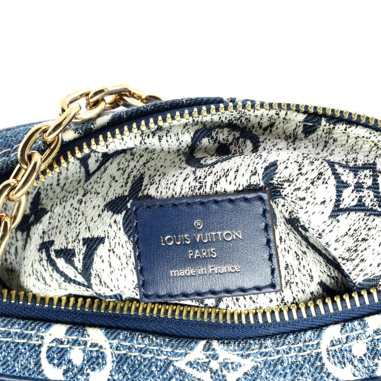 Louis Vuitton Loop Handbag Monogram Jacquard Denim at 1stDibs