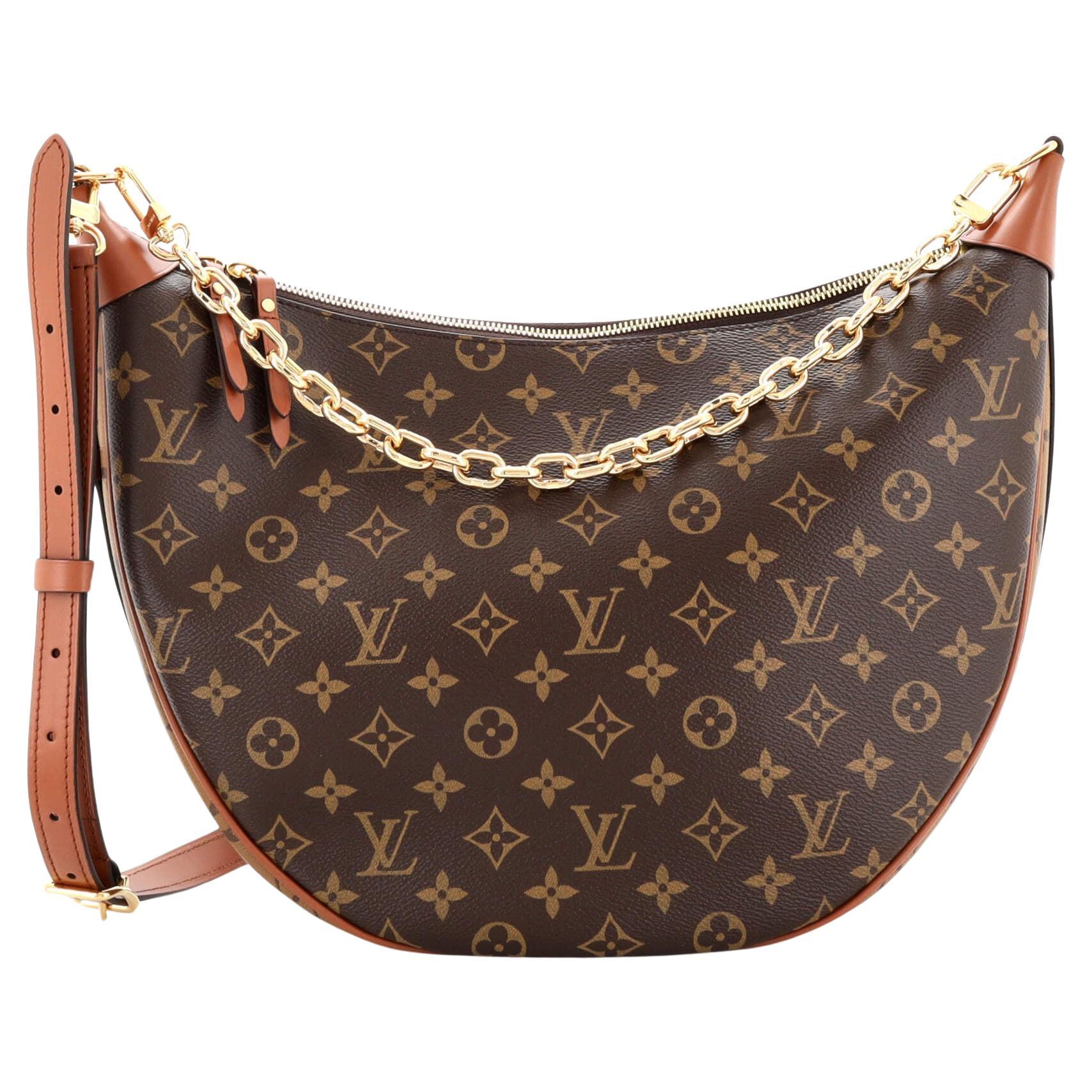 Louis Vuitton Delightful MM Tote Monogram Canvas Shoulder Bag added insert  at 1stDibs