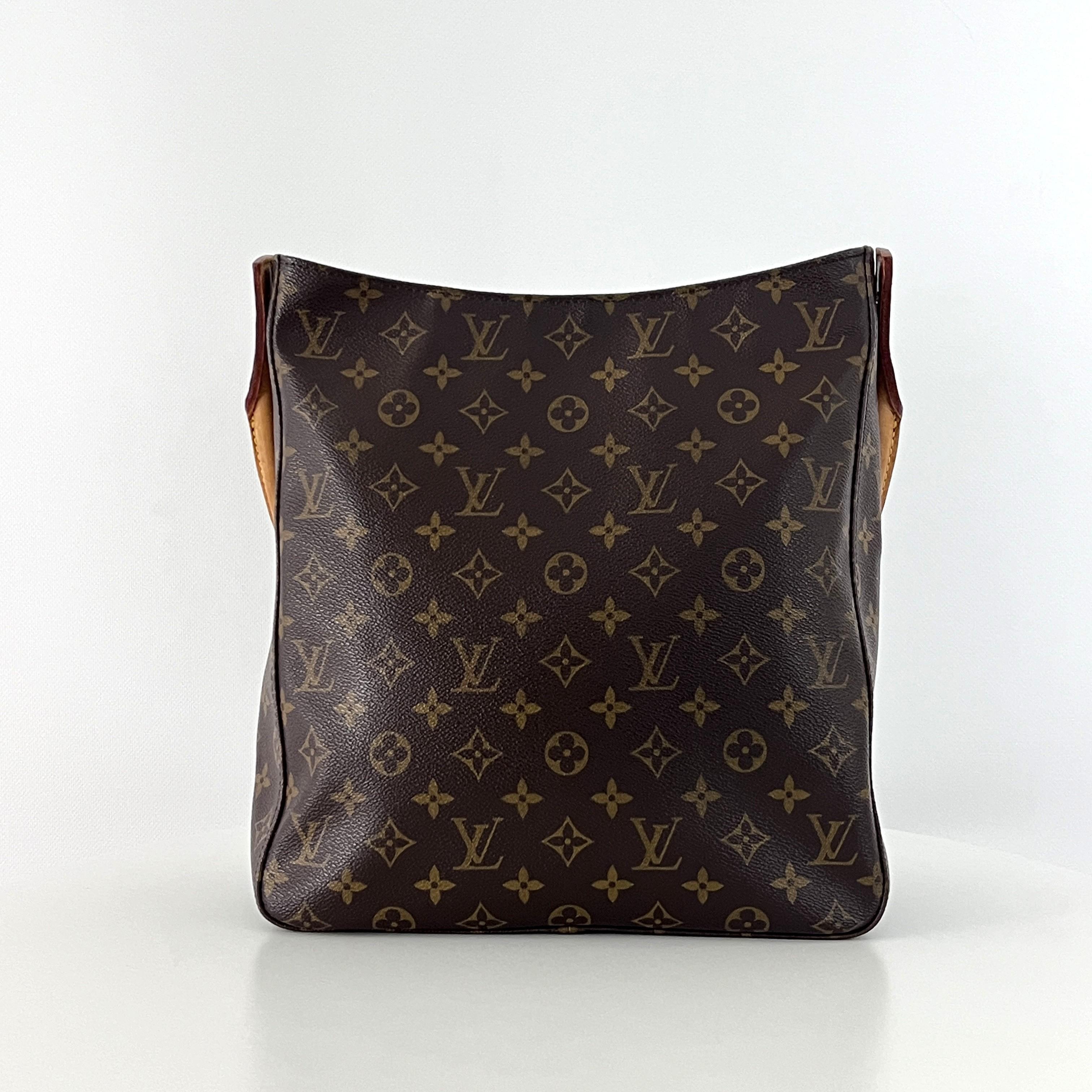 Louis Vuitton Looping GM Shoulder Bag Monogram Canvas Brown 2000 Unisexe en vente
