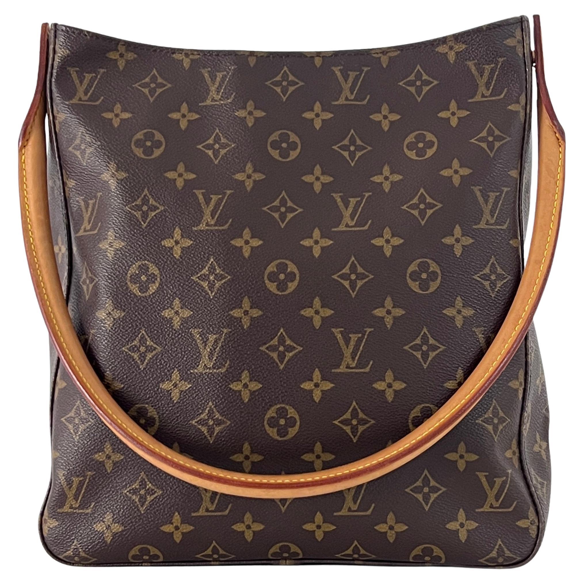 Louis Vuitton Looping GM Shoulder Bag Monogram Canvas Brown 2000