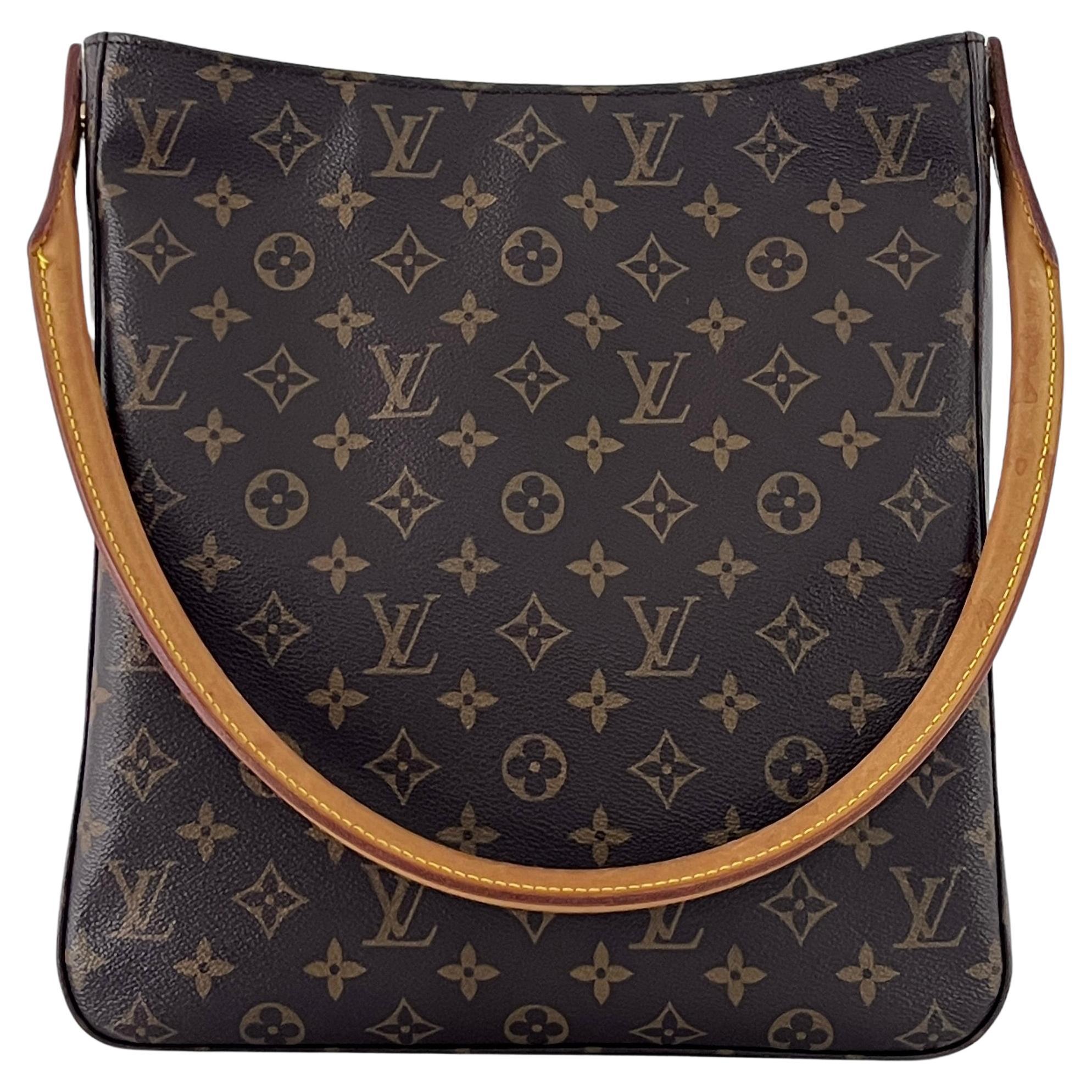 Louis Vuitton Looping GM Shoulder Bag Monogram Canvas Brown 2001