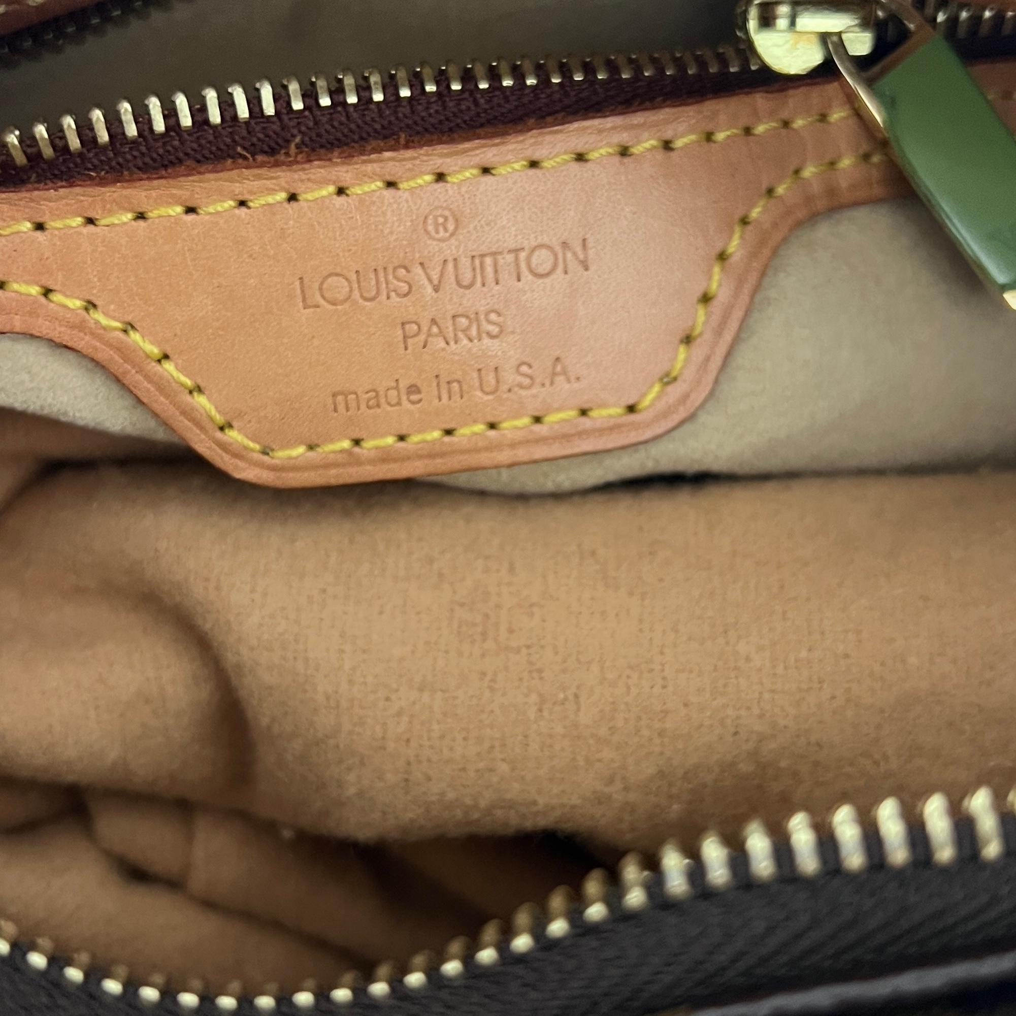 Louis Vuitton Looping MM Shoulder Bag Monogram Canvas Brown 2002 en vente 7