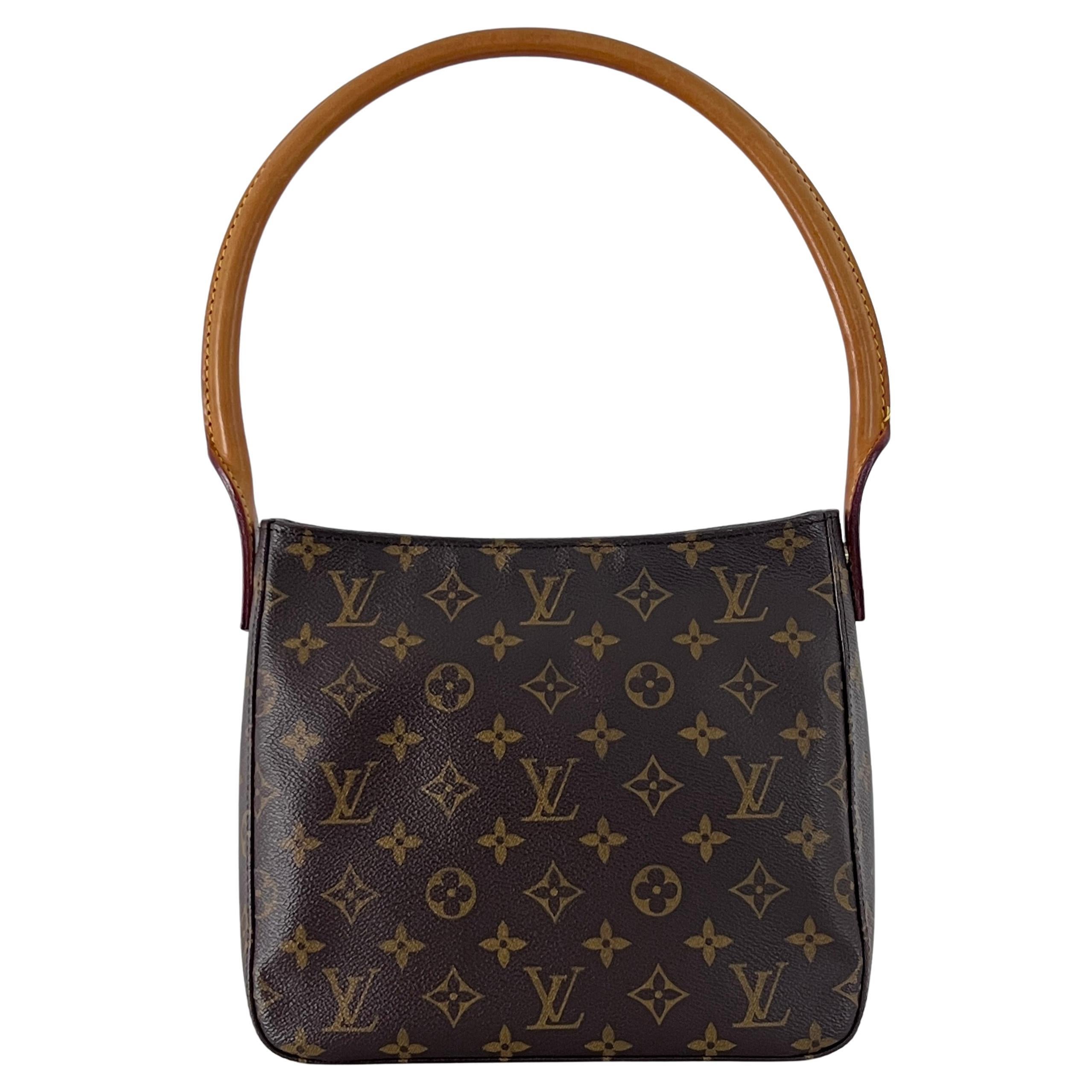 Louis Vuitton Looping MM Shoulder Bag Monogram Canvas Brown 2002