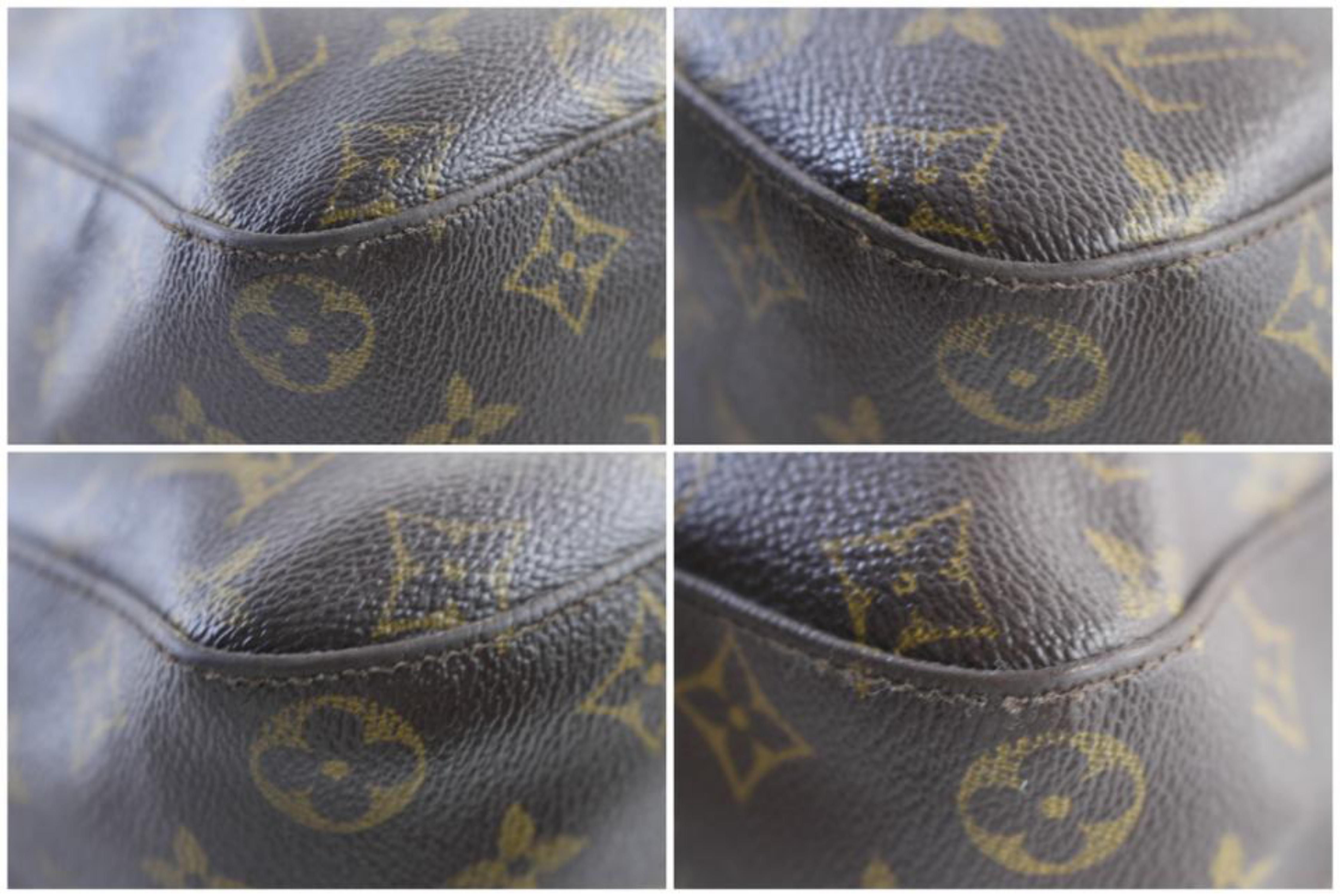Louis Vuitton Looping Monogram Gm 32lr0618 Brown Coated Canvas Hobo Bag For Sale 5