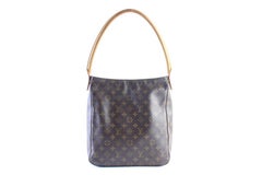Louis Vuitton Looping Monogram Gm 32lr0618 Brown Coated Canvas Hobo Bag