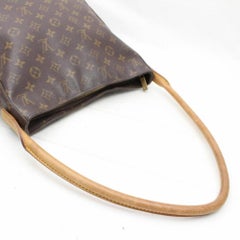 Louis Vuitton Looping Monogram Gm 865903 Brown Coated Canvas Shoulder Bag