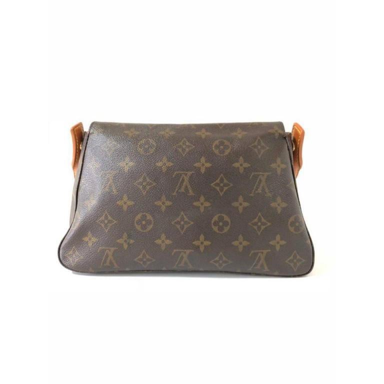 Louis Vuitton Looping Monogram Mini Pm 232084 Brown Coated Canvas Shoulder Bag For Sale at 1stdibs