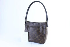 Louis Vuitton Looping Monogram Mm 6lz0625 Brown Coated Canvas Shoulder Bag