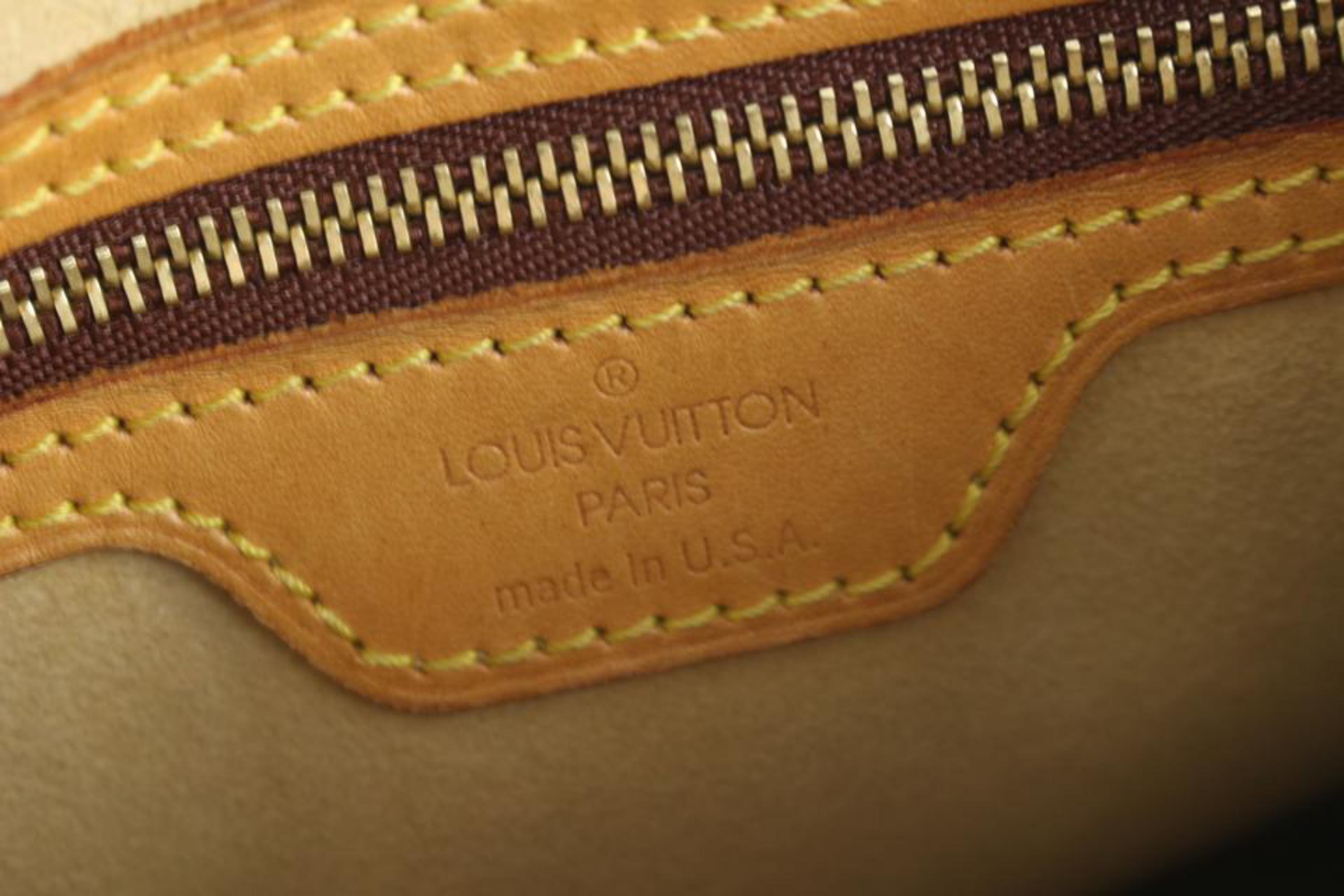 Louis Vuitton Looping Monogram Mm 6lz0625 Brown Coated Canvas Shoulder Bag For Sale 1