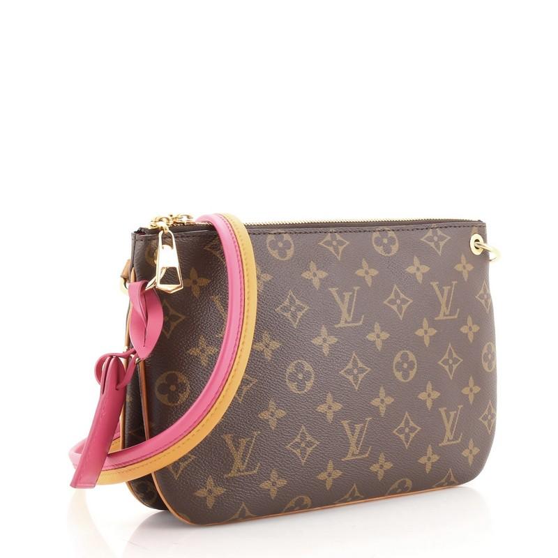 Louis Vuitton Lorette Handtasche mit Monogramm aus Segeltuch (Braun)