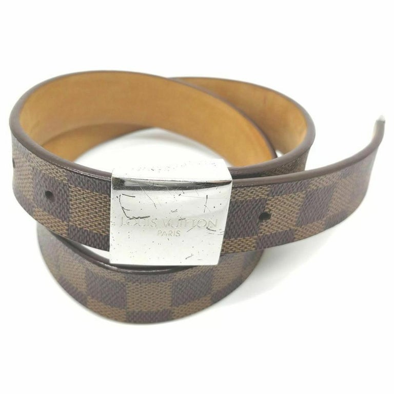 Louis Vuitton White Leather Ss19 Virgil Shape Lv Initiales 40mm 3lz1023 Belt  For Sale at 1stDibs