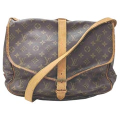 Louis Vuitton Louis Vuitton Shoulder Bag Saumur 35 Browns Monogram 861277