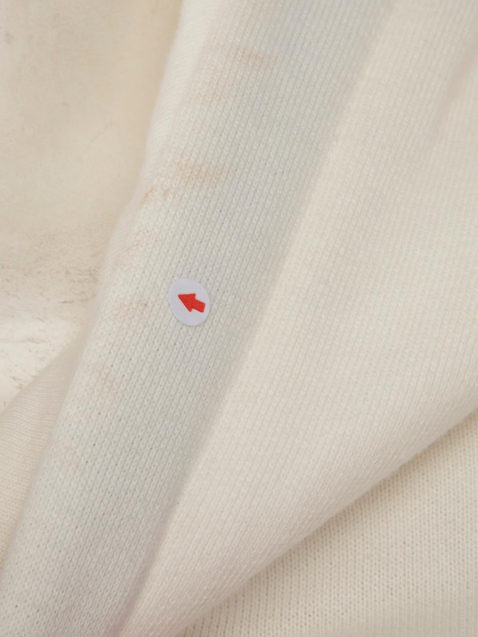 Louis Vuitton Louis Vuitton x Yayoi Kusama Ecru Patch Detail Cropped Hoodie Size 1