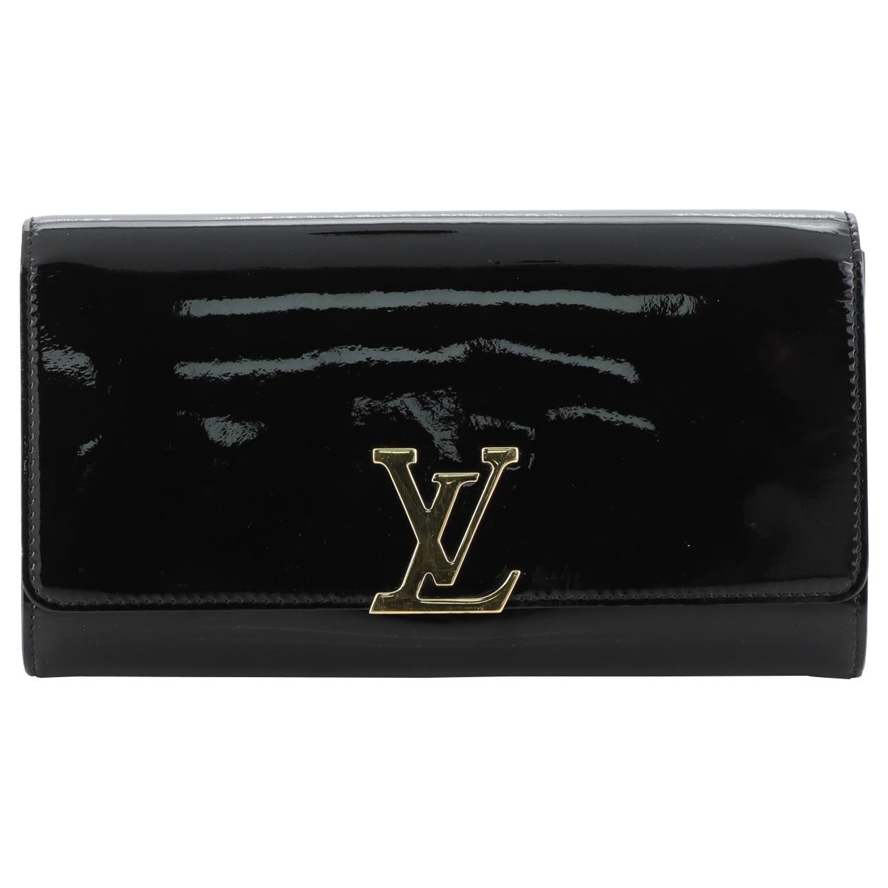 Louis Vuitton Louise Clutch Patent Long 