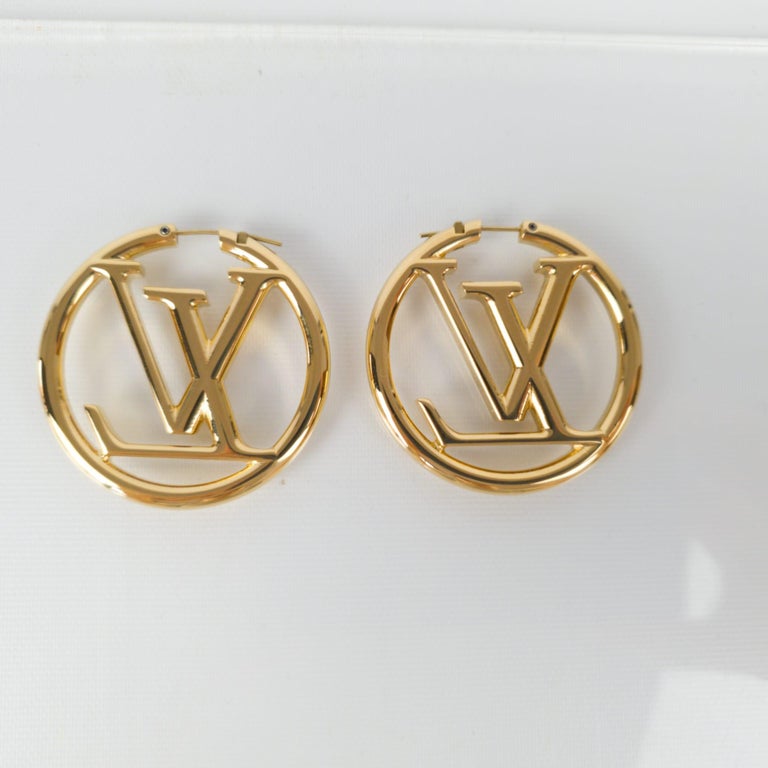Louis Vuitton Louise hoop GM earrings at 1stDibs