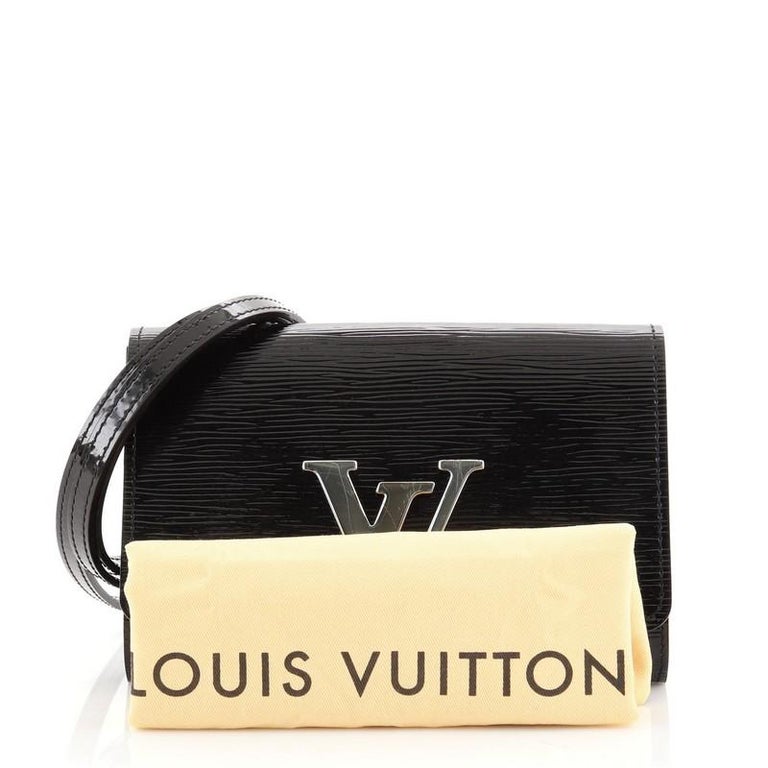 Louis Vuitton Louise Shoulder Bag Electric Epi Leather PM Black 84669207
