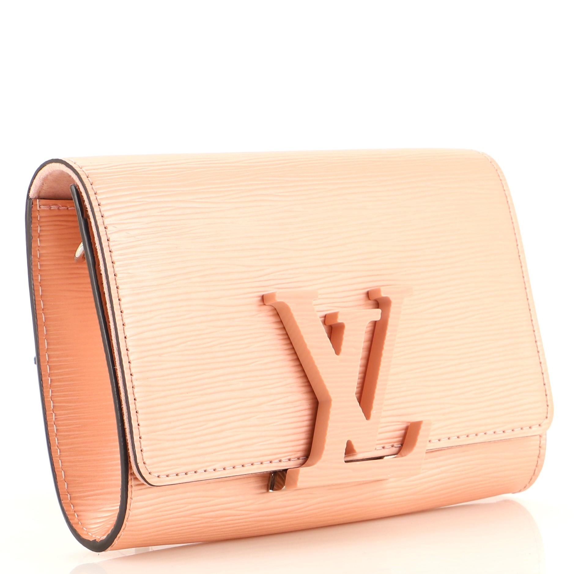 Orange Louis Vuitton Louise Shoulder Bag Epi Leather PM