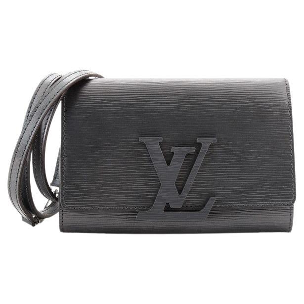 Louis Vuitton Blue/Black Epi Leather Bandouliere Shoulder Strap at 1stDibs