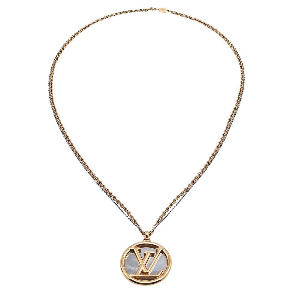 Louis Vuitton LV Plane Necklace - Silver-Tone Metal Pendant