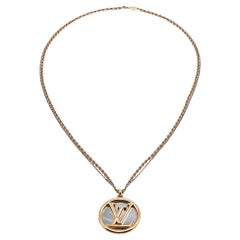 Louis Vuitton Louise Two Tone Metal Long Necklace