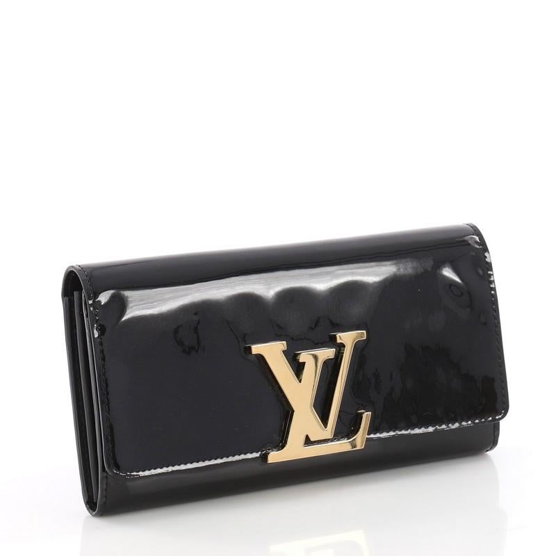 Louis Vuitton Louise Wallet Patent Long In Good Condition In NY, NY