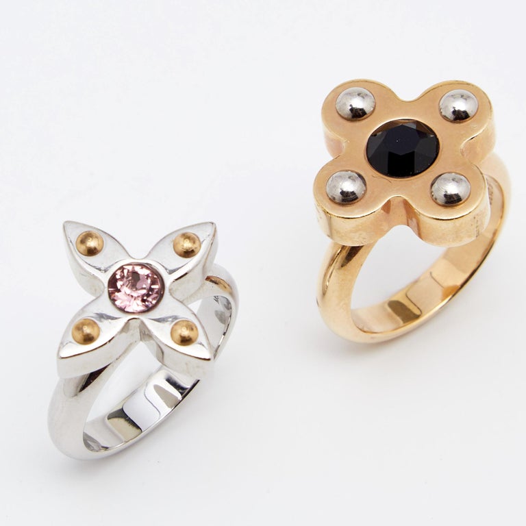 Louis Vuitton Love Letter Timeless Ring Set Size 56 at 1stDibs