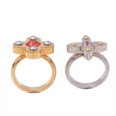 Louis Vuitton Love Letter Timeless Set Of Two Rings Size 53