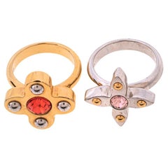 Louis Vuitton Love Letter Timeless Set Of Two Rings Size 53