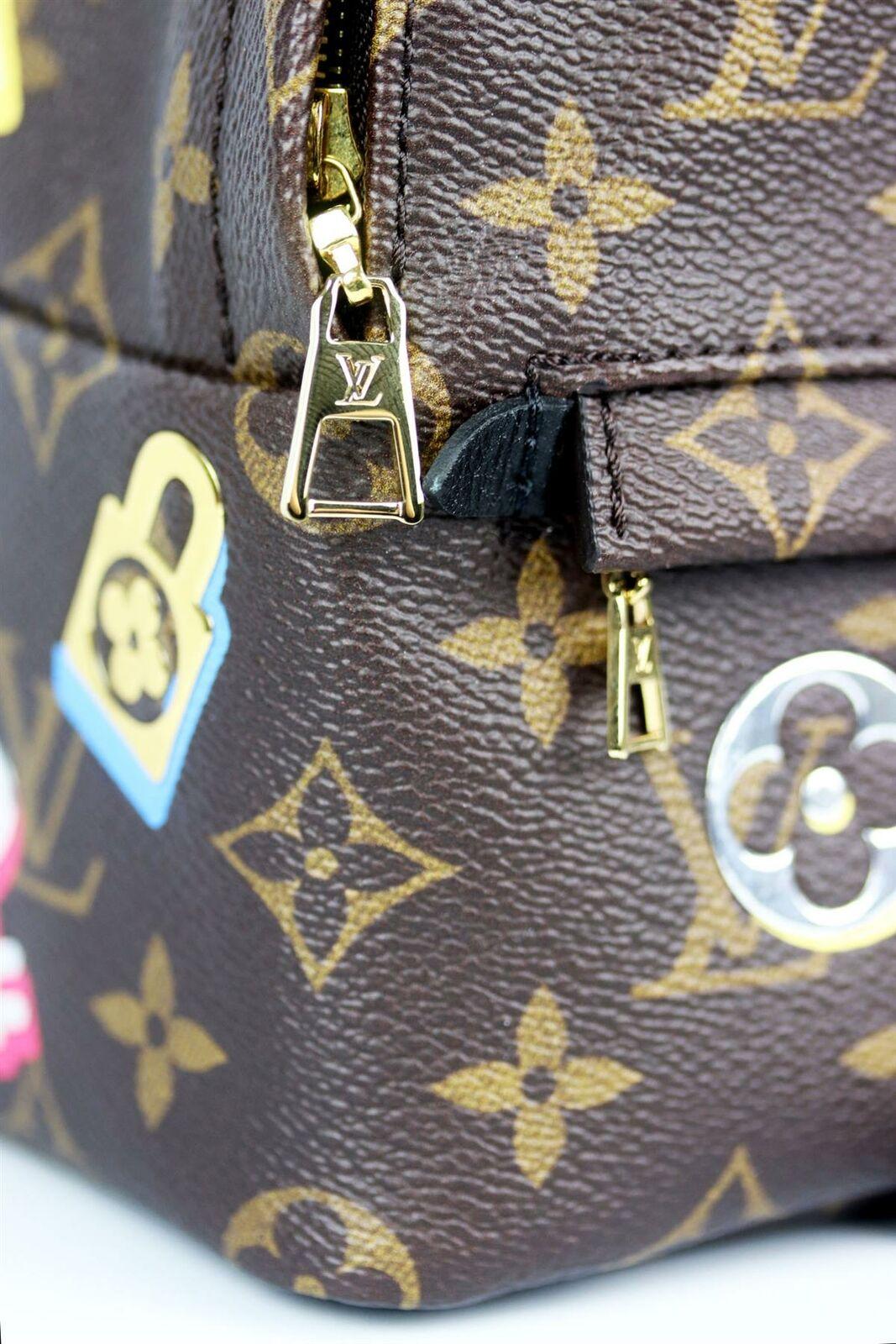 Louis Vuitton Love Lock Mini Palm Springs Coated Canvas Backpack In New Condition In London, GB