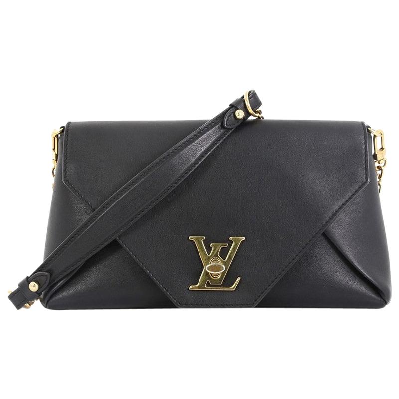 Louis Vuitton Love Note Chain Clutch Leather