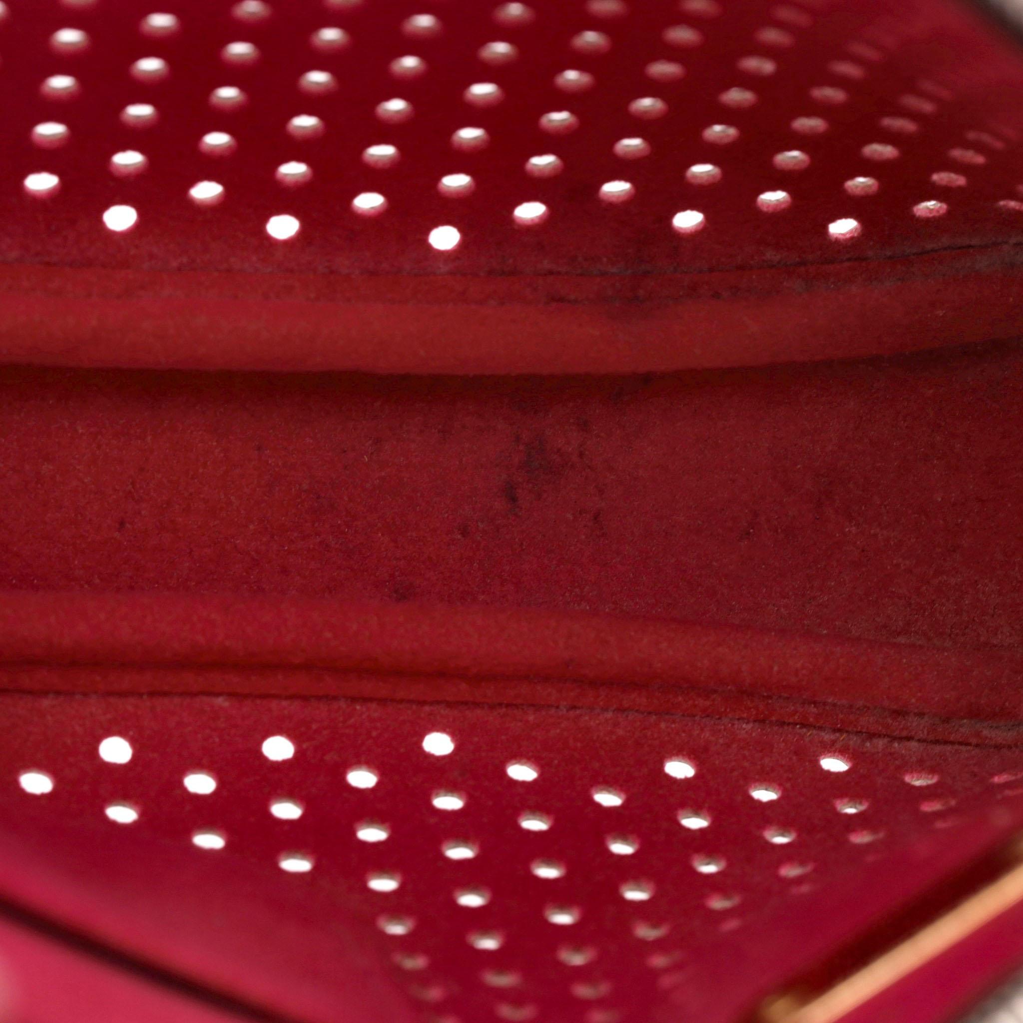 Louis Vuitton Ltd Edition Monogram Perforated Coated Canvas Pochette Bag For Sale 6