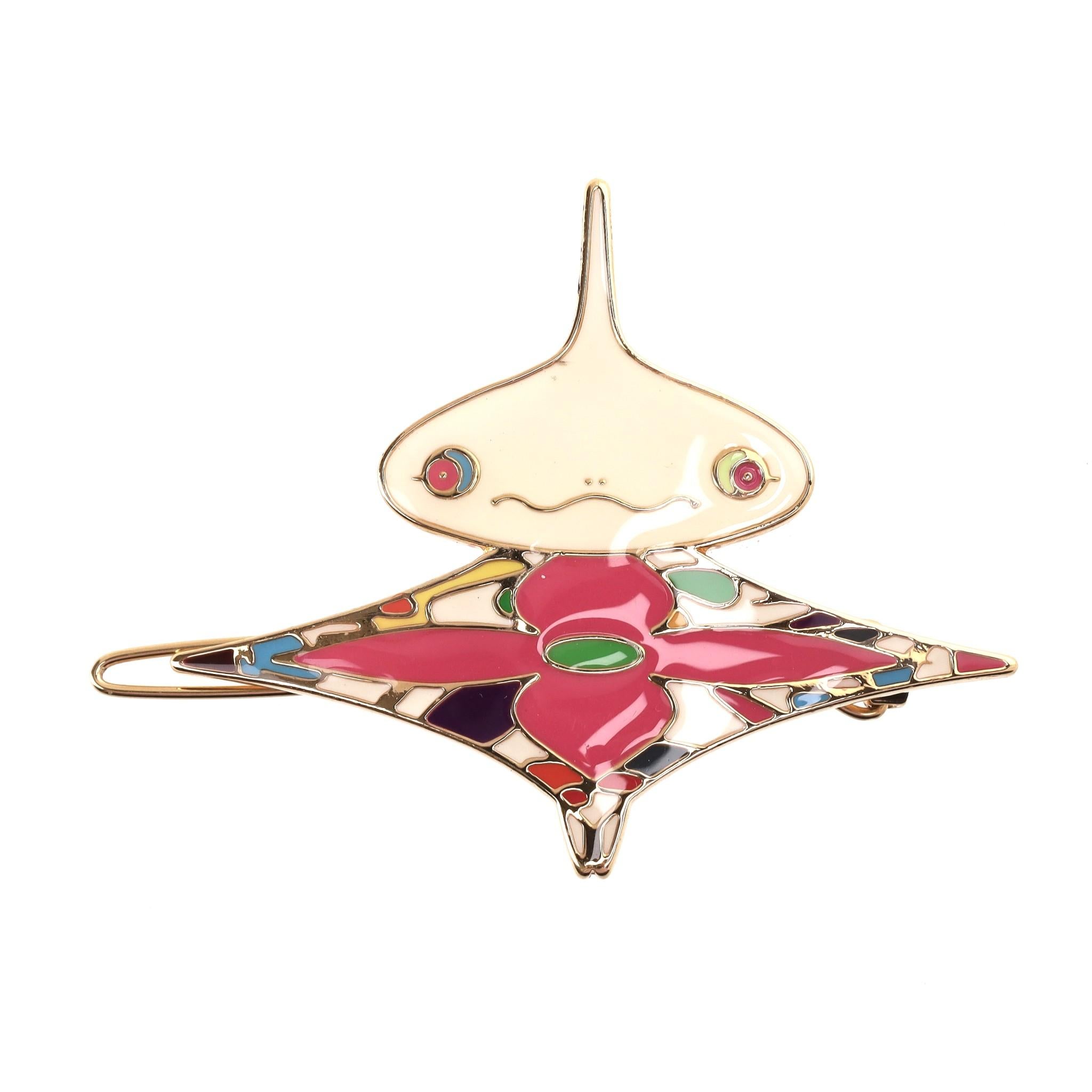 Louis Vuitton Ltd Edition Takashi Murakami Collection Hair Clips For Sale 1