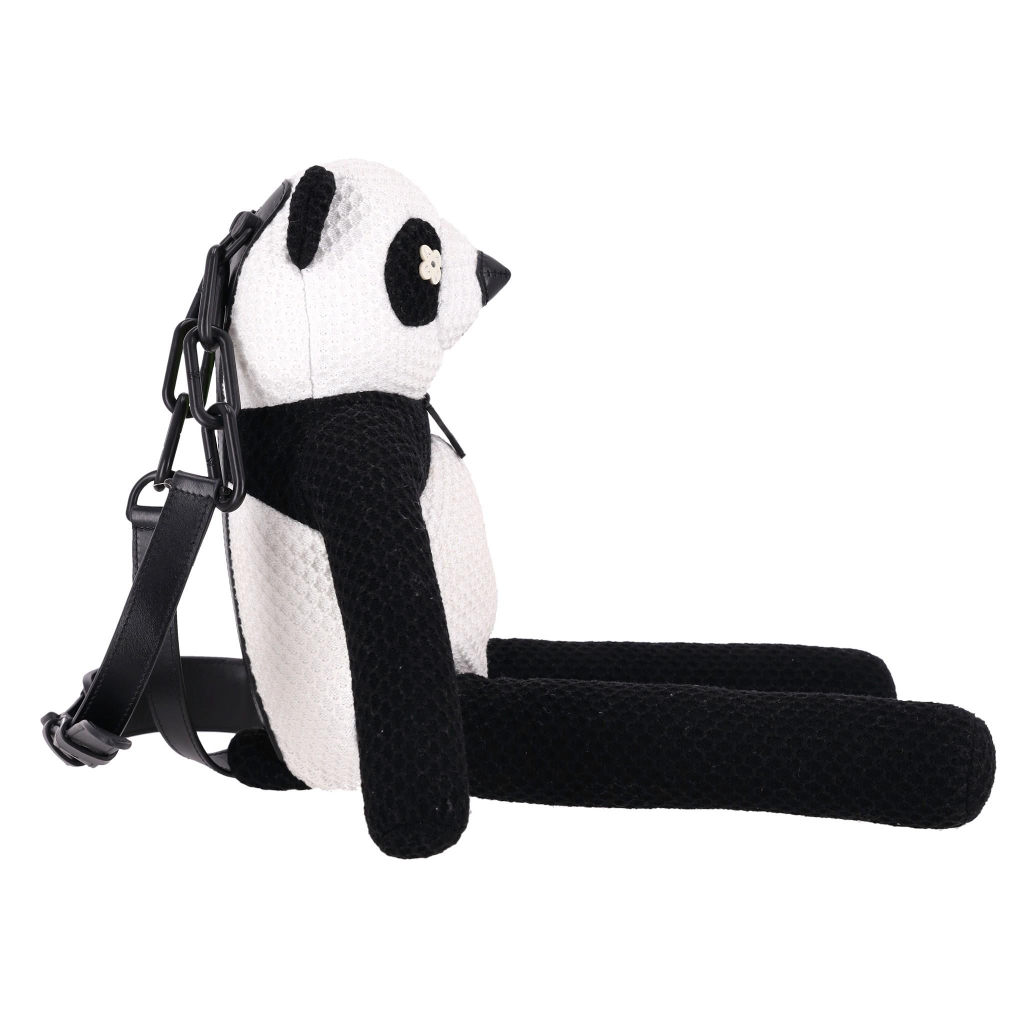 Women's or Men's Louis Vuitton Ltd Edition Zoom & Friends Panda Bear Crossbody Bag For Sale