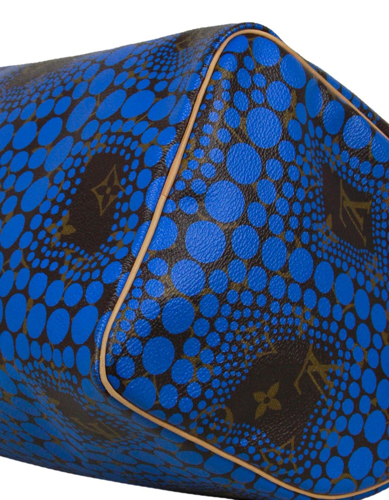 Yayoi Kusama x Louis Vuitton Blue Monogram Dots Infinity Speedy 30