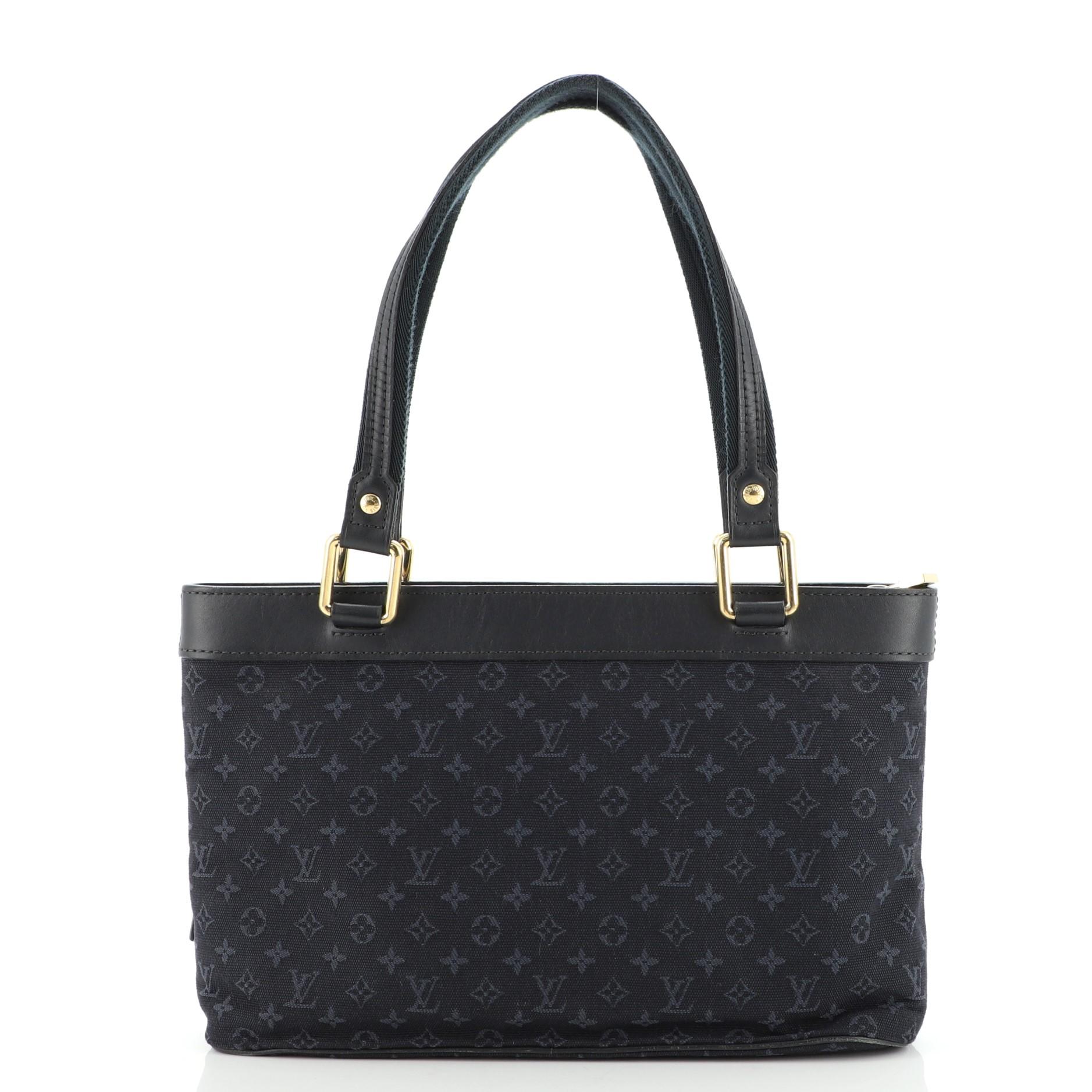 Black Louis Vuitton Lucille Handbag Mini Lin PM