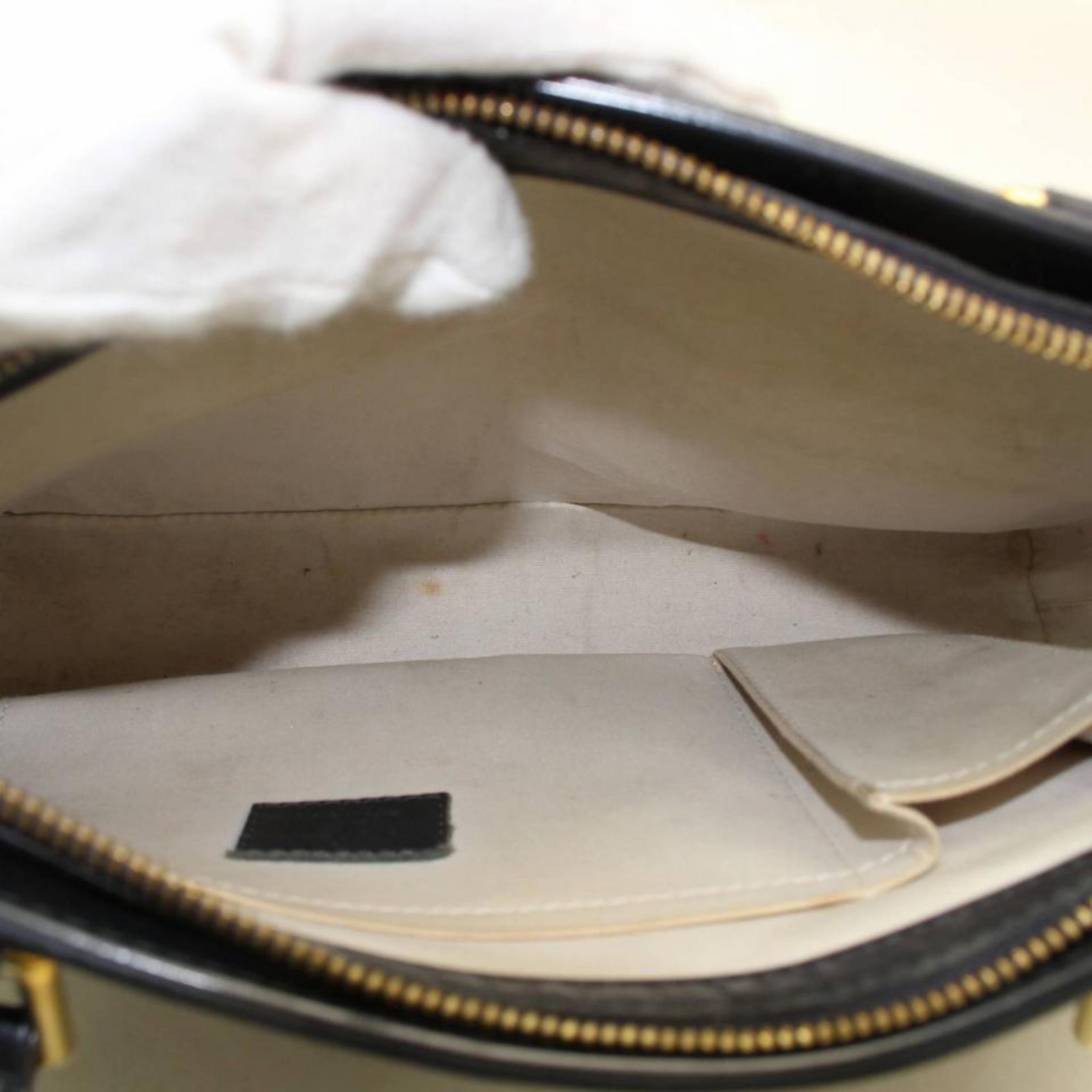 Gray Louis Vuitton Lucille Monogram Mini Lin Pm 869192 Blue Canvas Shoulder Bag For Sale